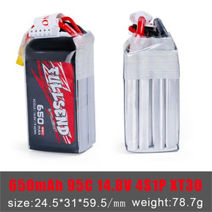 2023 Yeni IFlight <span class=keywords><strong>Fullsend</strong></span> LiPo Pil 4S 650mAh 95C 14.8V W/XT30 FPV Drone için - Product Image 2