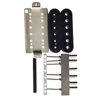 Diskon suku cadang pickup gitar DIY Alnico 5 nikel baseplate kit Pickup gitar humbucker