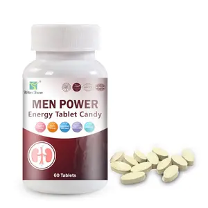 Hommes Power Energy tablette bonbons homme vitalité pilules Private Label Herbal hommes x-power max énergie Maca capsules