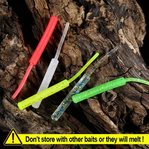 Señuelo de Pesca Spinpoler Light Rock, 50mm, TPR, Flotante, Micro Cebo, Luminoso, Suave, Cola Recta, Microbait, Mini Light Game, Ajing <span class=keywords><strong>Worm</strong></span> - Product Image 2