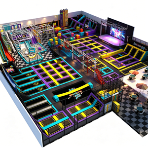 Solution clé en main : équipement de terrain de jeux intérieur de luxe de 2800 m² avec toboggan en spirale et <span class=keywords><strong>parc</strong></span> de trampolines pour projet commercial - Product Image 4