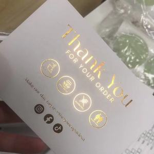 Low Moq Custom Printing Einkaufs papier Dankes karten Großhandel Klein unternehmen Full Color Design <span class=keywords><strong>Promotion</strong></span> Grußkarten - Product Image 2