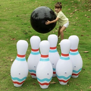 Deportes al aire libre Rompecabezas inflable de plástico para niños Juguete Bola de <span class=keywords><strong>bolos</strong></span> PVC inflable Blanco con números Bola de <span class=keywords><strong>bolos</strong></span> enorme - Product Image 2