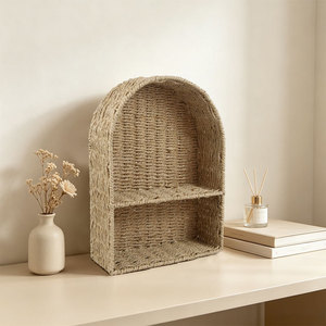 Cesta de Almacenamiento Rectangular de Cuerda de Papel para Montar en la Pared, Ecológica, Organizador para el Hogar - Product Image 3