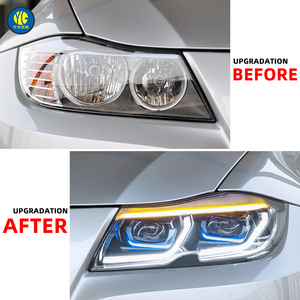ไฟหน้า LED สำหรับ BMW E90 ซีรีส์ 3 อัพเกรดไฟหน้า DRL อุปกรณ์ตกแต่งรถยนต์ ชุดประกอบแบบกำหนดเองสำหรับอุปกรณ์เสริมซีรีส์ 3 - Product Image 3