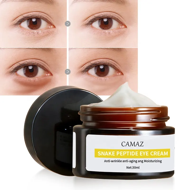 30ml eyes dark circles reducing fine lines fading pores improving Snake Venom Peptide Anti-wrinkle eye cream