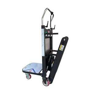 Automatische Trapklimwagen Ce Gecertificeerde Elektrische <span class=keywords><strong>Trolley</strong></span> Met Opvouwbare Ladder Voor Serviceapparatuur Voor Vrachtvervoer - Product Image 2
