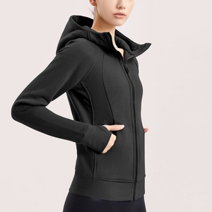 Nuevo Abrigo Deportivo de Yoga para Otoño e Invierno, Elástico, Transpirable, con Cierre, Manga Larga, Ajustado, Top de Fitness para Mujer con Capucha - Product Image 4