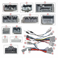 Arnés de Cableado ISO, Decodificador de Bus CAN, Conector de Audio RCA, Adaptador de Cable de 16 Pines para Honda Spirior, Accord, Acura TSX
