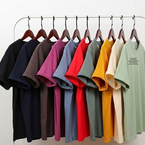 T-shirts Homme Streetwear Oversize en Coton Teint Fil à Fil, Impression Personnalisée, Vente en Gros Usine à Bas Prix, Fournisseur Populaire - Product Image 3