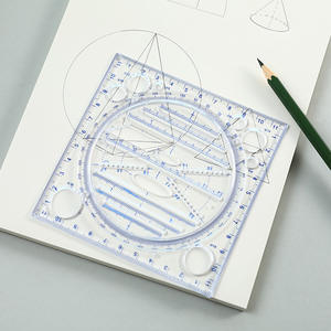 ไม้โปรแทรคเตอร์พลาสติก11*11ซม. อเนกประสงค์ไม้บรรทัดสี่เหลี่ยมผืนผ้าทรงวงรีทรงสี่เหลี่ยมผืนผ้าสำหรับนั<span class=keywords><strong>ก</strong></span>เรียนและ<span class=keywords><strong>ครู</strong></span>สำหรับการสอบ - Product Image 4