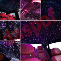 Kit de 1000 LED RGBW 16W IP65 pour Plafonnier de Voiture, Effet Étoilé, Contrôle par App/ Télécommande, Lumière Scintillante pour Plafond, Fibre Optique