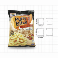 Sachets d'emballage personnalisés en plastique laminé à scellage arrière pour chips de banane plantain, snacks soufflés, pop-corn, croustilles et chips de pommes de terre