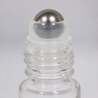 Flacons ronds en verre vides de 10 ml avec bouchon en aluminium anodisé, rechargeables pour parfum, aromathérapie, déodorant, huile, crème pour les yeux, rouge à lèvres