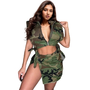 Veste sans manches décontractée en denim et coton lavé pour femme, nouvelle arrivée en gros d'usine 2025, doublure tissée, style cargo - Product Image 1