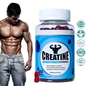 Gomitas de Creatina Monohidrato OEM 5000mg con BCAA, <span class=keywords><strong>Taurina</strong></span>, B6, B12, Sin Azúcar, Veganas, Sin Gluten, Suplemento Pre-Entrenamiento, Marca Privada - Product Image 2
