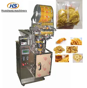Mesin Pengepakan Kantong Keripik Plantain Makanan Goreng Kecil Semi Otomatis/Chip Pisang/Mesin Kemasan Kantong Poporn