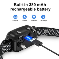 TIZE Bestseller Wiederaufladbares Wasserdichtes Hunde-Bellkontroll-Halsband mit Piepton, Vibration und Schockfunktion für Anti-Bell-Training