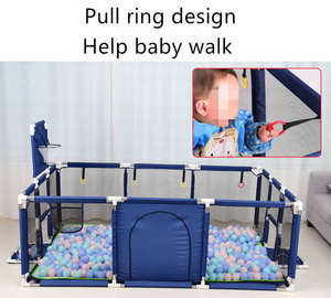 คอกเด็กเล่นแบบอเนกประสงค์พับได้ทันสมัยวัสดุออกซ์ฟอร์ดเป็นมิตรกับสิ่งแวดล้อมทนทานสำหรับการใช้งานในห้องนอนกลางแจ้ง - Product Image 5