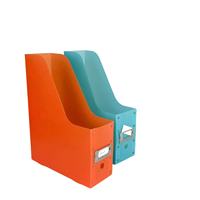 Organizador de Archivos Plegable de Plástico Multicolor de un Solo Nivel, Estante Duradero para Almacenamiento de Documentos para Oficina, Escuela y Hogar