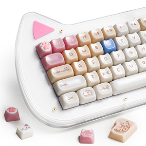 Xvx Keycaps nhà Mèo Mao hồ sơ Bàn Phím Cơ khí Keycaps Set (149-key) thăng hoa dễ thương ragdoll mèo phim hoạt hình tự làm tùy chỉnh - Product Image 1