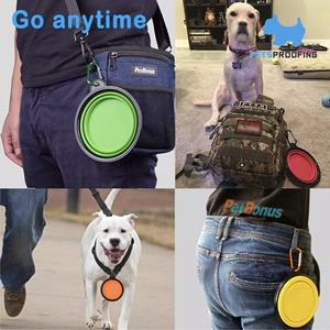 Mangkuk Makanan dan Minum Hewan Peliharaan Portabel Lipat Silikon yang Dapat Disesuaikan untuk Anjing dan Kucing - Product Image 6