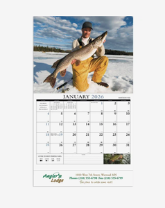 Custom Logo Advertising Fishing Guide Appointment <strong>Calendars</strong> 2027 Spiral Desk Wall Promotional Gift Wholesale Business - Product Image 2