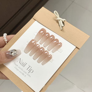 <span class=keywords><strong>2023</strong></span> <span class=keywords><strong>verano</strong></span> gradiente hielo penetración francés escalera larga parche para <span class=keywords><strong>uñas</strong></span> hecho a mano sentido avanzado piezas de <span class=keywords><strong>uñas</strong></span> artificiales - Product Image 2