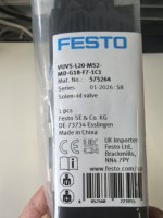Vanne solénoïde d'origine VUVS-L20-M52-MD-G18-F7-1C1 575264 Vanne de commande pneumatique Allemagne 0,5 kg pour système d'automatisation