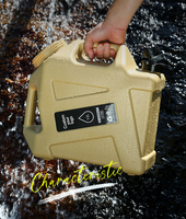 Seau de stockage d'eau en plastique robuste de nouvelle conception en HDPE, bidon d'eau, réservoir, bidon pour le camping, accessoire de plein air