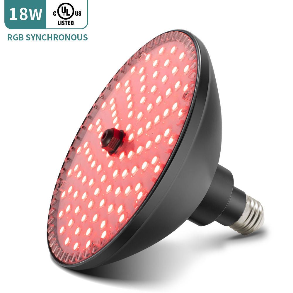 18W PAR56 Lamp E26 E27 LED Swimming Pool Light RGB IP68 Outdoor Edison Base