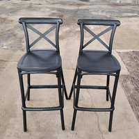 Chaise de restaurant empilable à prix d'usine pour événements et réceptions, chaise Charivari moderne en plastique durable avec dossier croisé