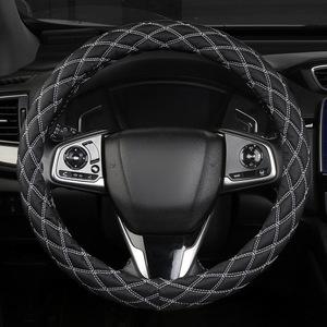 Modificación 38cm Protector de <span class=keywords><strong>volante</strong></span> grueso negro microfibra cuero Rusia deporte <span class=keywords><strong>Jeep</strong></span> SUV camión cubierta de <span class=keywords><strong>volante</strong></span> de coche - Product Image 6