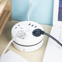 Produits pour la maison intelligente, multiprise universelle ronde, rallonge portable, prise USB, maison intelligente, prise EU US UK AU