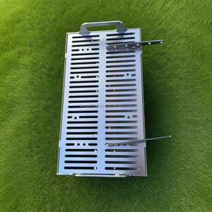 Lò nướng than BBQ di động gấp gọn dễ lắp ráp, chất liệu kim loại, dùng ngoài trời, nướng xiên que, thương hiệu FENGAO FA-1 - Product Image 1