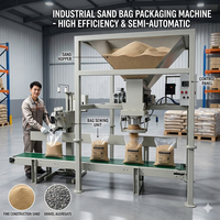 Machine d'emballage et de conditionnement pour morceaux irréguliers de barite et de gypse en sacs de 25 kg et 50 kg