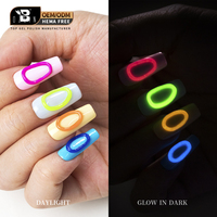 Glow In The Dark Solid Building 3 en 1 Esmalte Uv Color Soak Off Led/ Uv Nail Extension Gel Poly biologique pour ongles