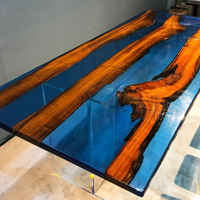 PURCOAT Revêtement liquide époxy transparent haute brillance anti-jaunissement pour table en bois à coulage profond