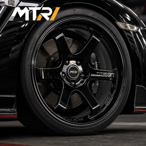 ล้อแม็กซ์ MTRI Track <span class=keywords><strong>Legend</strong></span> Race Circuit 19x9.0 สีดำเงา ขอบเว้าลึก ลายห้าก้าน - Product Image 4