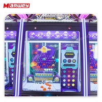 Marwey nouveauté boule magique à pièces Miracle boules de poussée Machine de jeu centre de jeu loterie billet balle poussant la Machine de jeu