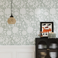 Papier peint auto-adhésif floral personnalisé peler et coller pour la décoration de la maison Papier peint de luxe pour le salon Rouleaux de papier peint en PVC