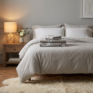 True North Sleep Philosophy – Parure de lit 3 pièces en flanelle douillette 100 % coton, ultra douce et chaude pour l'hiver, motif pingouins gris, taille Twin, mignonne - Product Image 5