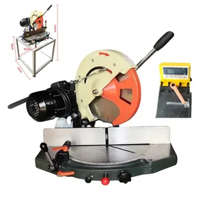 12 14 16 18 inch Precise Rotatable Manual Aluminum Window Door Cutting Machine 45 degree 90 degree cutter standing saw