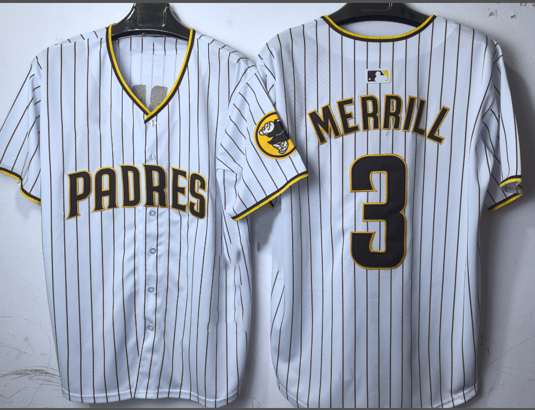 White Youth Exercise Tops & Jerseys Fernando Tatis Jr. 23 San
