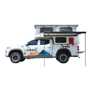 2023 Nieuwe Aluminium Camping Trailers Pick-Up Truck Offroad Caravan Vrachtwagen Camper Trailer