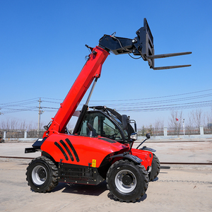 13M 붐 헤비가있는 4WD 텔레핸들러 지게차 10 톤 부하 텔레스코픽 지게차 EPA 디젤 엔진 텔레스코픽 핸들러 - Product Image 3