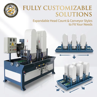 Ligne de finition de surface multi-têtes personnalisable - Polisseuse automatique de table de 200 mm de large avec contrôle PLC