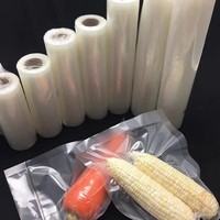 Rouleau de sacs de conservation sous vide en nylon YC en gros, sacs de congélation personnalisés gaufrés pour emballage alimentaire