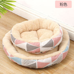 China Nettes modernes Bett Katze Runde Designer Leinwand Günstige Haustier bedarf Hunde bett - Product Image 4