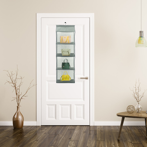 Túi Đựng Ví Tủ Quần Áo, Túi Xách Treo Túi Sắp Xếp Ví Cho Tủ Quần Áo Với <span class=keywords><strong>4</strong></span> Kệ Lưới Nặng Túi Đựng Ví - Product Image 5